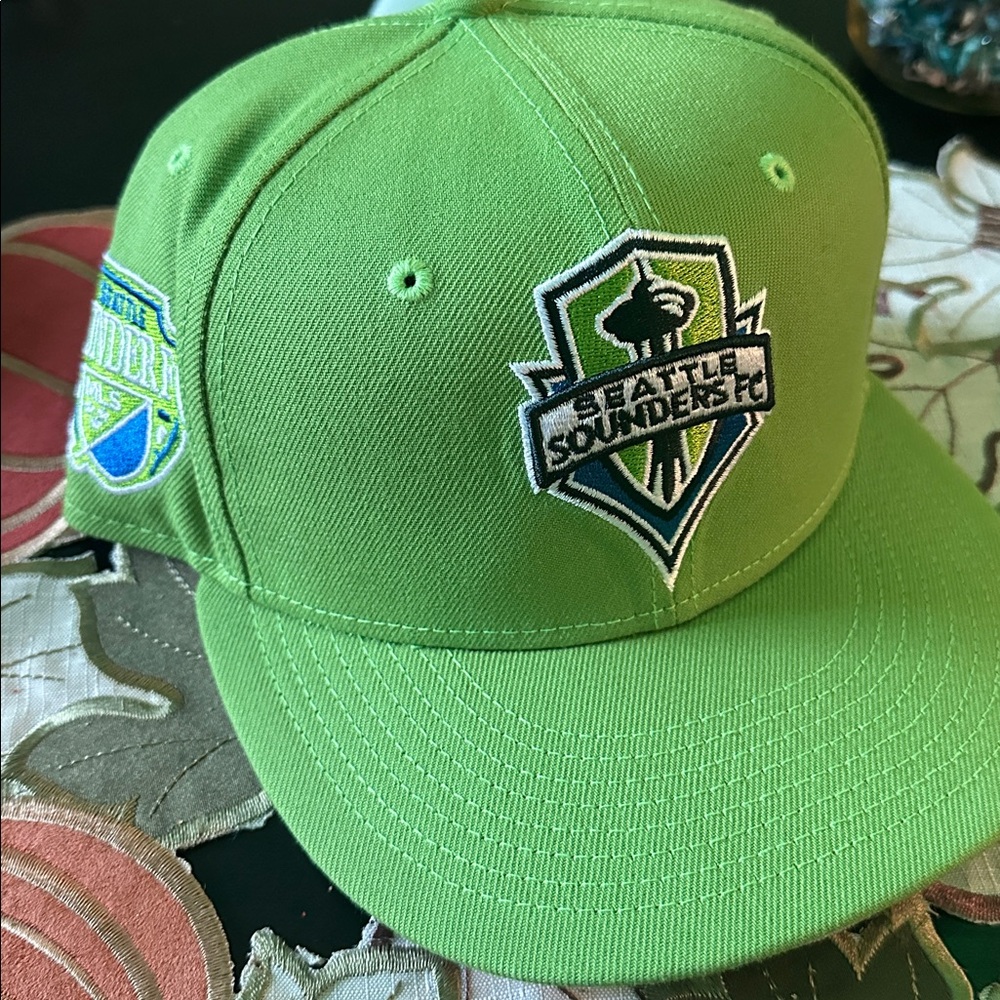 Seattle Sounders FC Green Cap fitted new era hat size 7 1/8